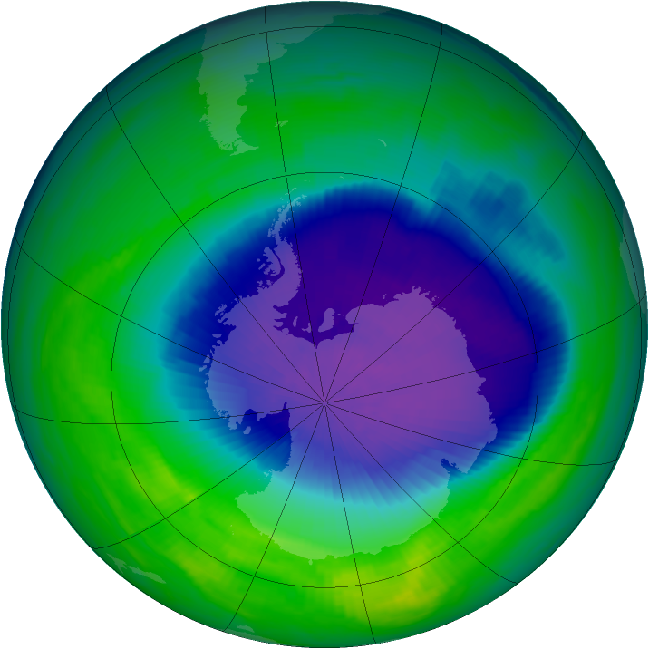 Ozone Map 1992-10-15